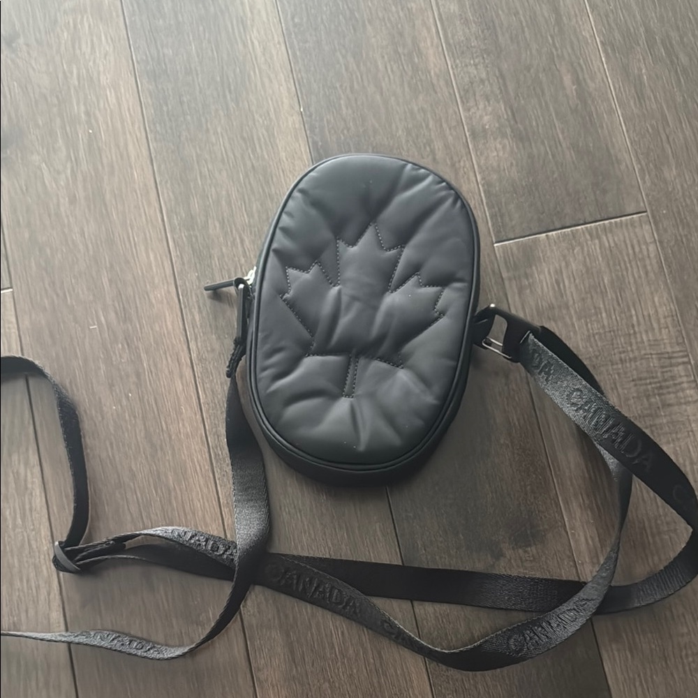 Lululemon Athletica Black Crossbody Bag with Quilted Texture